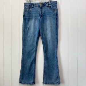 Democracy Ab Technology High Rise Itty Bitty Boot Cut Slimming Stretch Jeans 14